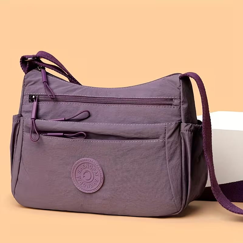 New Durable Nylon Fabric Multi-Pocket Adjustable Shoulder Crossbody Bag { Pack 2 }