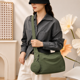 [Buy 1 Get 1 Free] Nylon Multi-Compartment Messenger Handbag