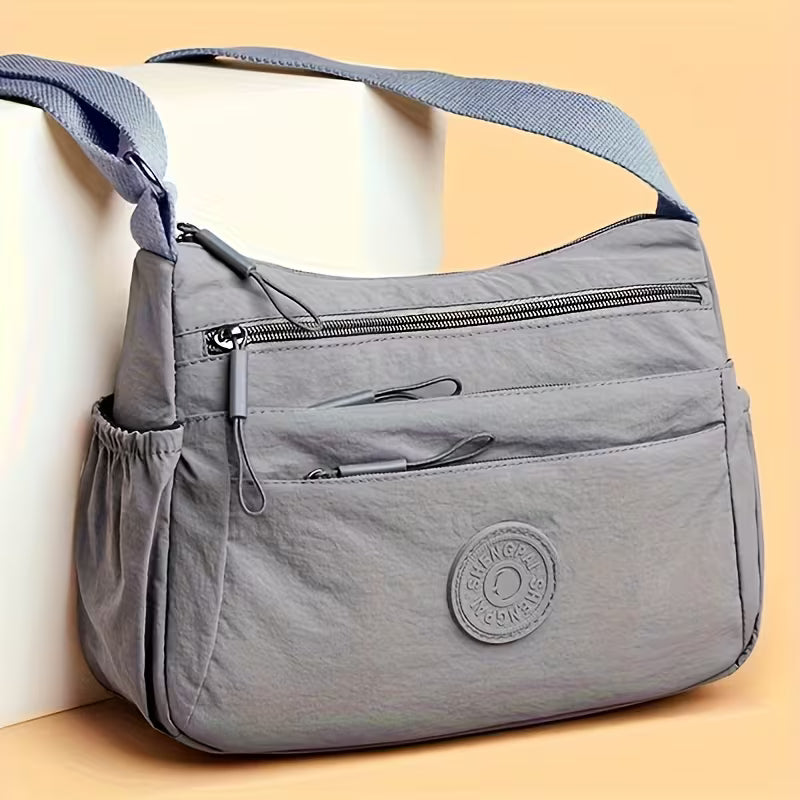 New Durable Nylon Fabric Multi-Pocket Adjustable Shoulder Crossbody Bag { Pack 2 }