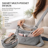 New Durable Nylon Fabric Multi-Pocket Adjustable Shoulder Crossbody Bag { Pack 2 }