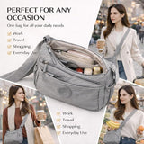 New Durable Nylon Fabric Multi-Pocket Adjustable Shoulder Crossbody Bag { Pack 2 }