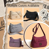 New Durable Nylon Fabric Multi-Pocket Adjustable Shoulder Crossbody Bag { Pack 2 }
