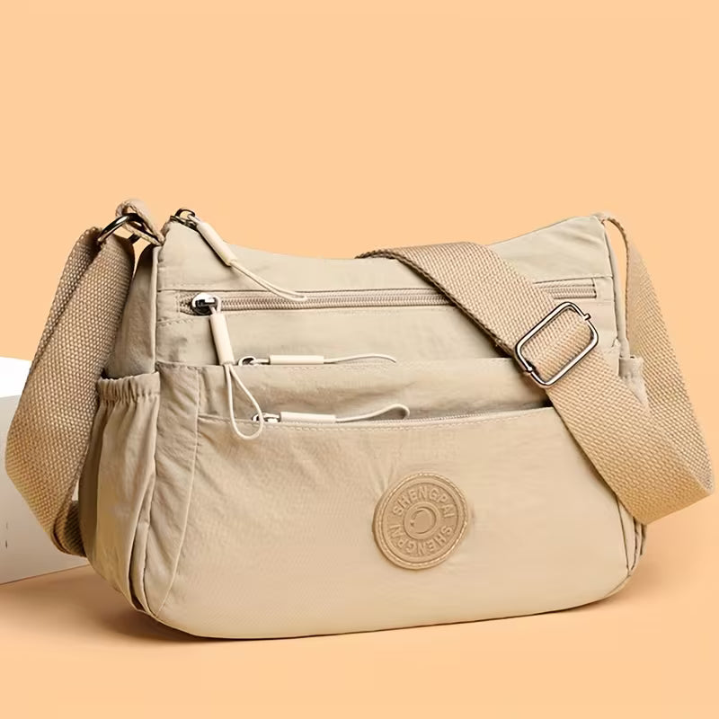 New Durable Nylon Fabric Multi-Pocket Adjustable Shoulder Crossbody Bag { Pack 2 }