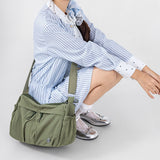 All-Purpose Lightweight Nylon Fabric Women Shoulder Bag with Large Capacity { Pack 2 }